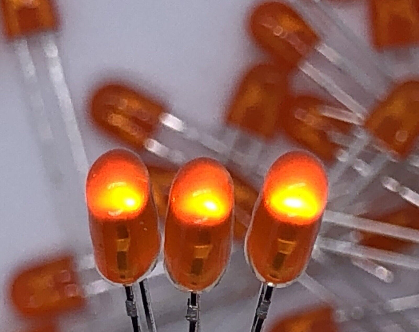 100PCS Orange 546 LED Oval Light Emitting Led Diode Colour Diffused LED 605nm