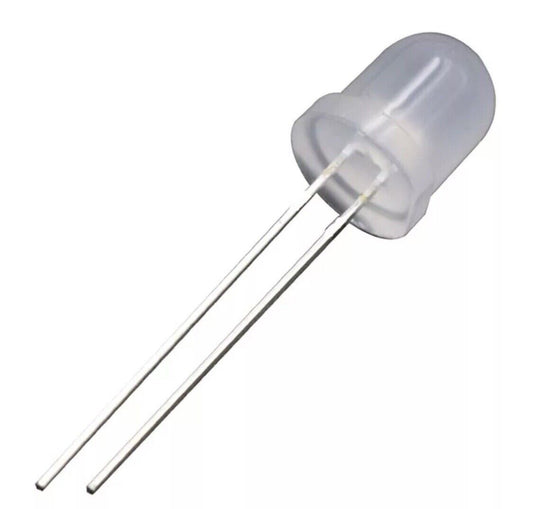 50pcs 8mm F8 COOL WHITE LED Diffused Light Emitting Diode Super Bright LED 7000k