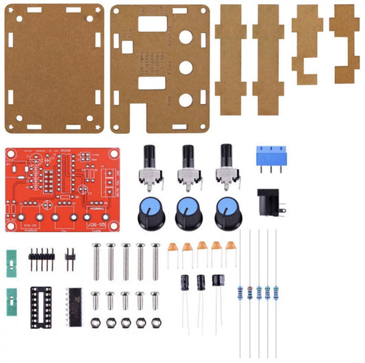 Precision Function Signal Generator DIY Kit 1Hz-1MHz Adjustable Frequency + Case