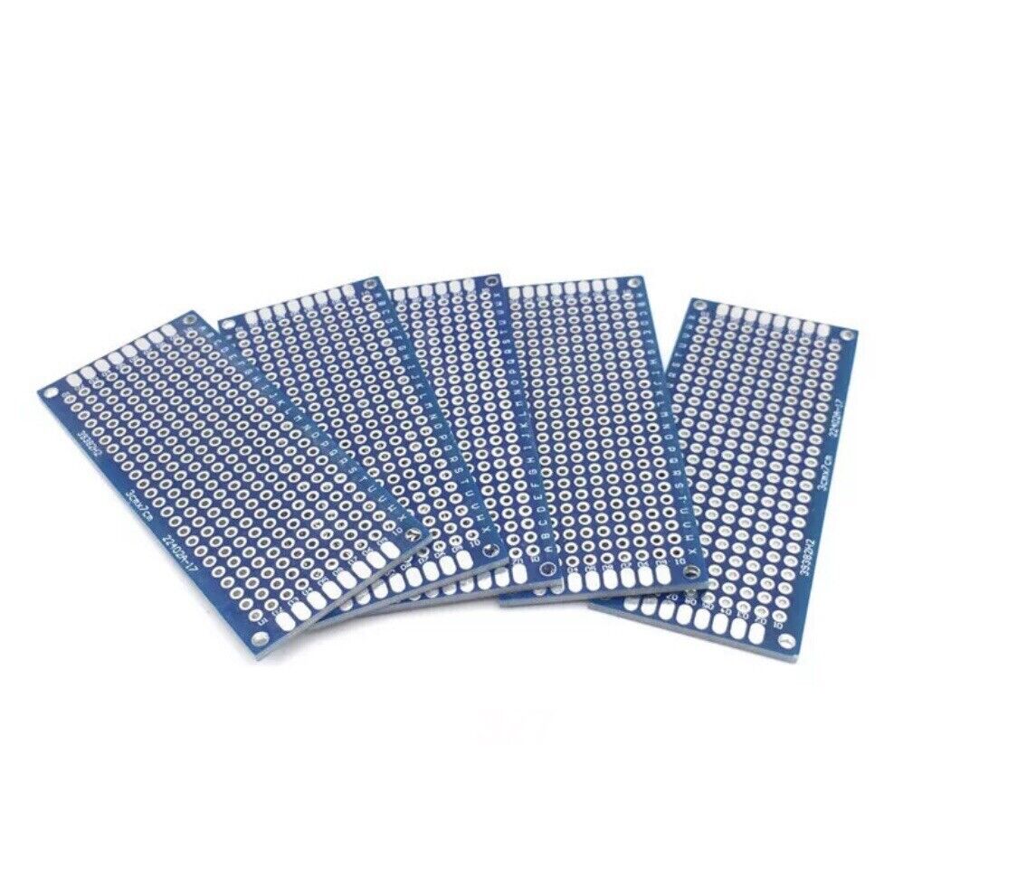 21PCS 5 Sizes Double Side FR4 PCB Prototype DIY 10x10cm 5x7cm 4x6cm 3x7cm 2x8cm