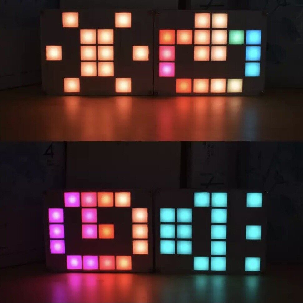 DIY Multi-function RGB LED Cool Full Colour Music Spectrum Clock Geekcreit