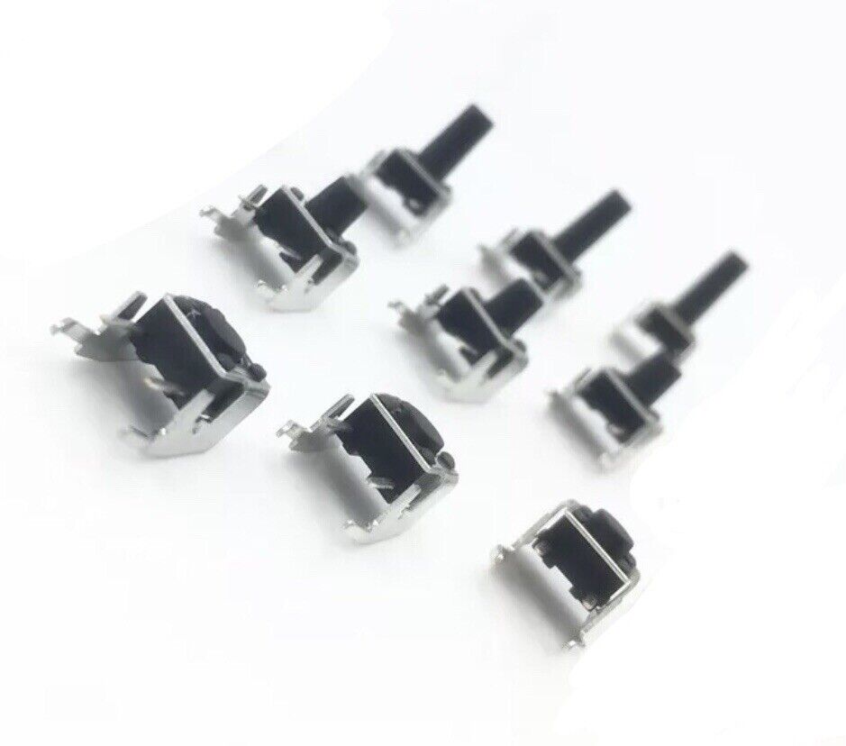 90PC Right Angle Momentary Tactile Non Latch 6X6X 4.3/5/6/7/8/9/10/11/12mm + Box