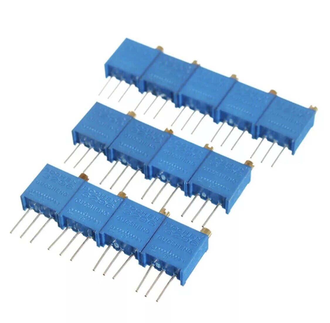 13PCS 13 Values 100R-1M 3296 Potentiometer 3296W Pot Adjustable Resistor DIY