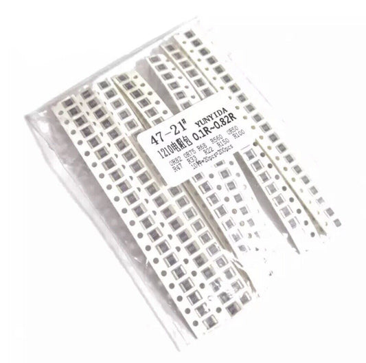 200PCS 1210 5% SMD Precision Resistors 10 Values Chip SMT Electronics 0.1R-0.82R