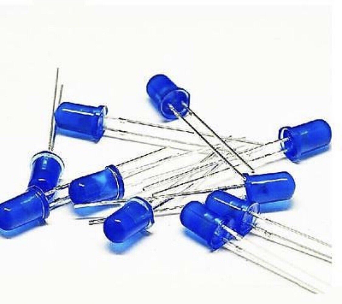 5mm Flashing LEDS 100PCS Blinking Blue Coloured LED Light Emitting Diodes 1.5hz