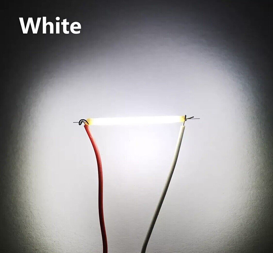 10Pcs DC 57V LED 40mm COOL WHITE Silicone Filament Led Light Emitting Diodes