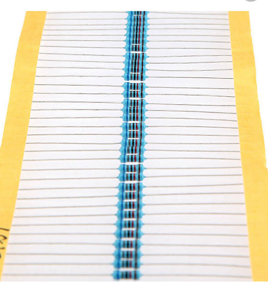 2500pcs 100Value 1/8Watt Metal Film Resistor Assortment Kit 1% Precision 0-10M