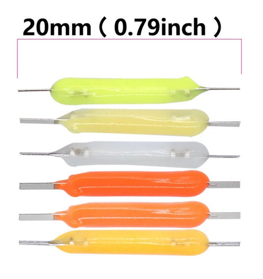 10pcs 3V Rigid Filament 20mm COOL WHITE Silicone DIY Led Light Emitting Diodes