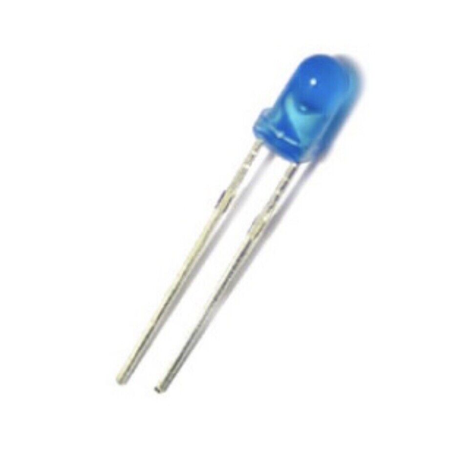 3mm Blue LED Light Emitting Led Diode Blue Diffused Round Head LED Skirt 465nm