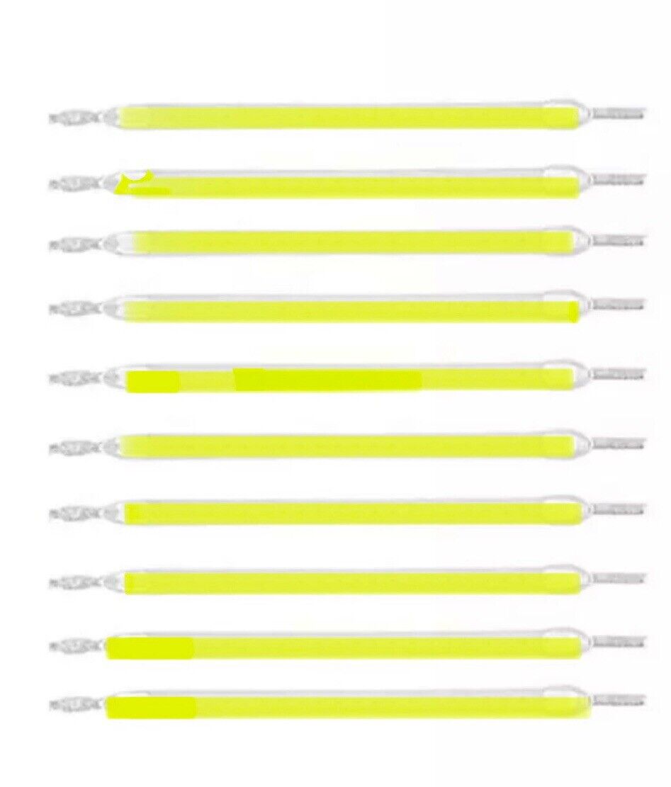 10Pcs DC 3V 100mA LED 40mm GREEN Silicone Filament Led Light Emitting Diodes