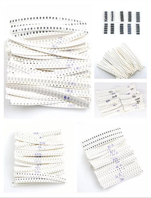 660Pcs 0805 SMD Resistor Kit 33 Values Assorted Kit 1ohm-1Mohm 1% 33values X 20