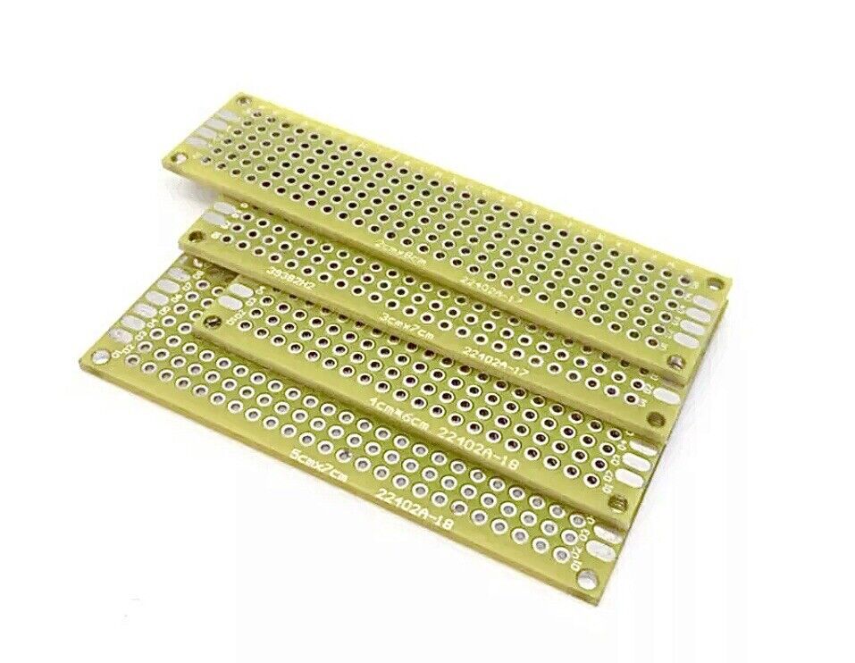 4Pcs PCB 70x50 60x40 70x30 80x20 Double Sided FR4 Arduino Soldering Proto YELLOW