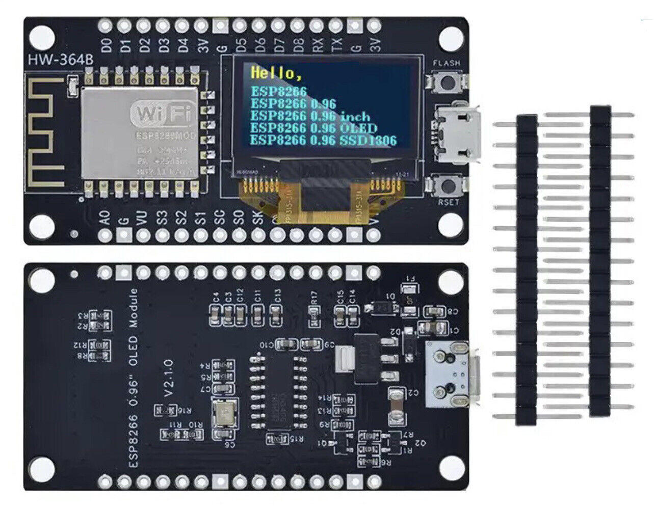 0.96" OLED ESP8266 NodeMCU Development Board Wifi Module CH340G Driver Module