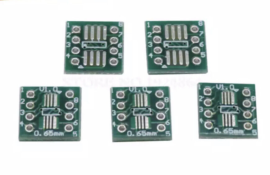 15PCS SOP8 TSSOP8 SSOP8 to DIP8 Transfer Board DIP Pin Board Pitch Adapter