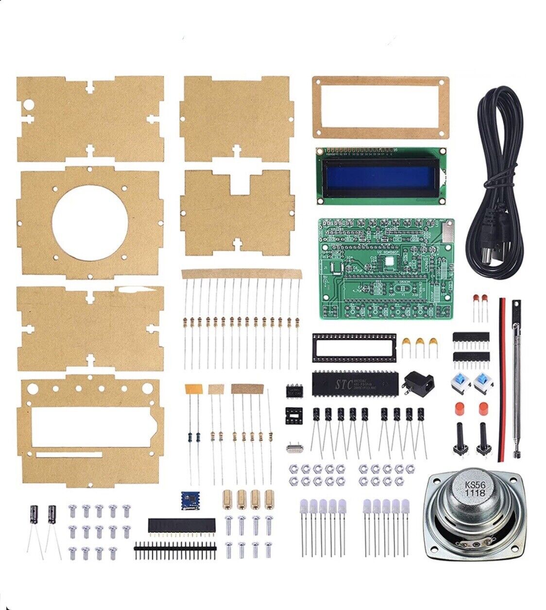 FM Digital Radio DIY kit Electronic Learning Soldering kit Inc Full Instructions