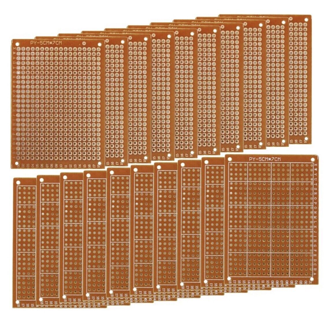 10PC 5x7cm FR-2 Prototype Perfboard Universal Circuit Paper PCB Board Breadboard