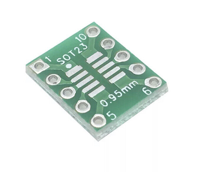 15pcs SOT23  MSOP10 to DIP Transfer Board DIP Pin Board  DIY Adapter FR4