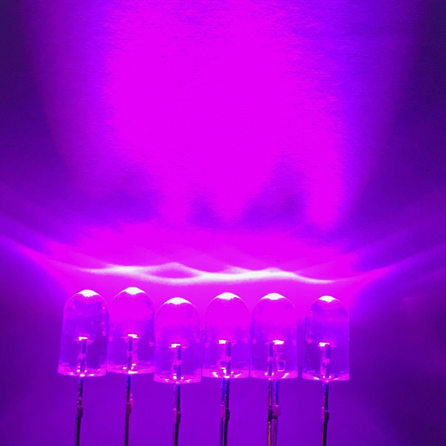 5mm Purple Led Light Emitting Diode 100pcs Clear Round Top (Purple Magenta)