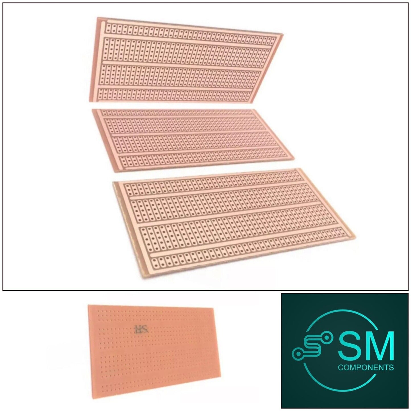 3pcs Prototype PCB 100x50mm Single Sided Copper Clad SRBP DIY PCB Breadboard