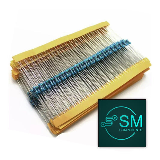 1008PCS 56Values 1-10 MOhm 1% 1/8W 0.125W Metal Film Resistors Assortment Kit