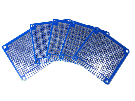 5PCS 5x5cm BLUE FR-4 Prototype Universal Circuit PCB Board Breadboard Sub Board