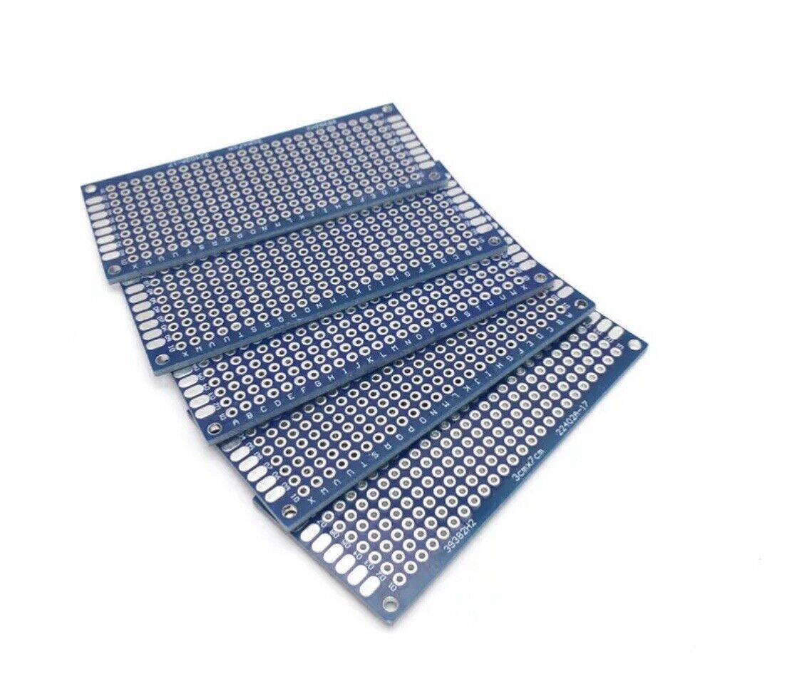 21PCS 5 Sizes Double Side FR4 PCB Prototype DIY 10x10cm 5x7cm 4x6cm 3x7cm 2x8cm