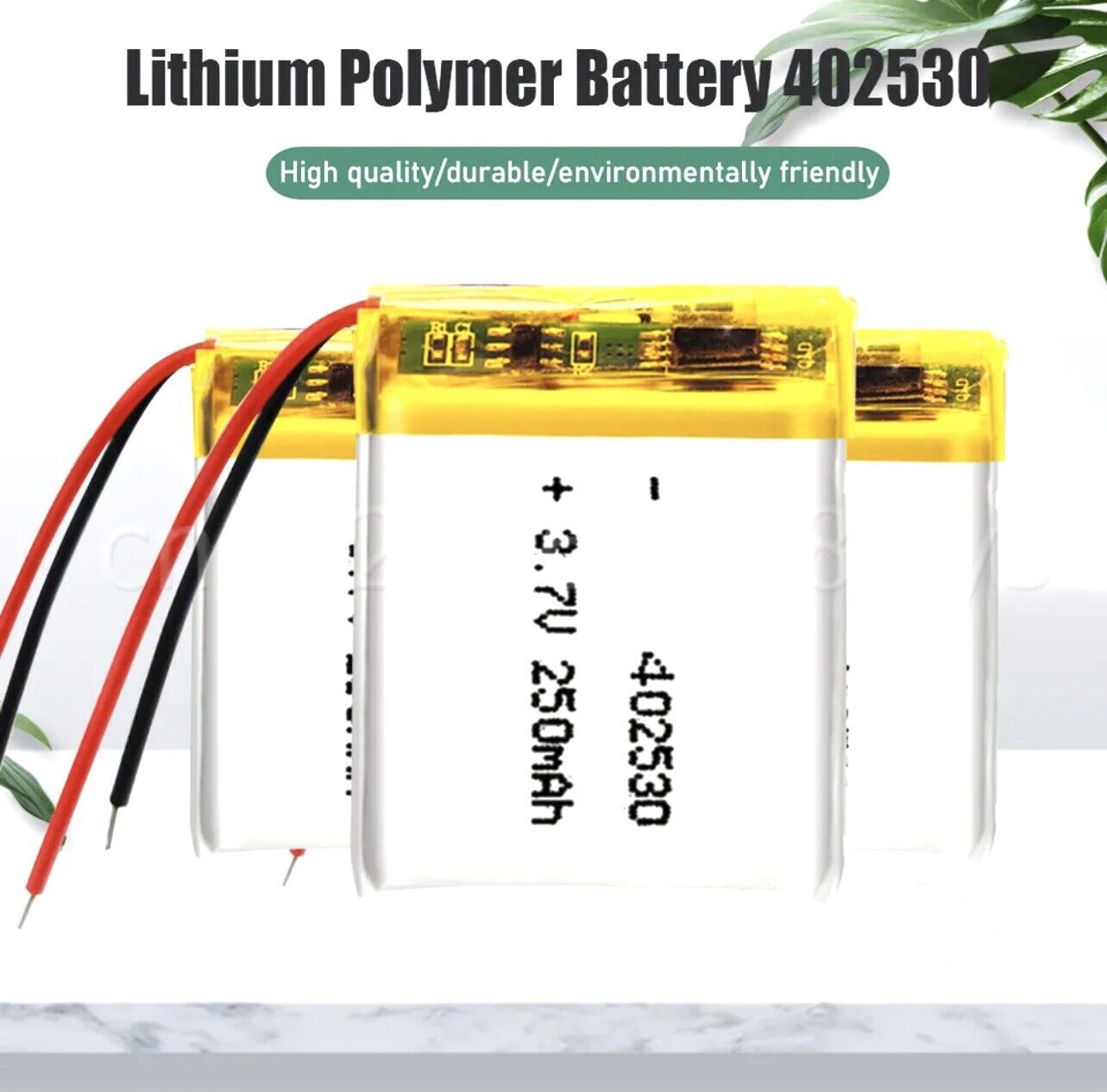 1 X Polymer Lithium Ion Battery LiPo 250mA 3.7V 402530 4x25x30mm Inc Protection