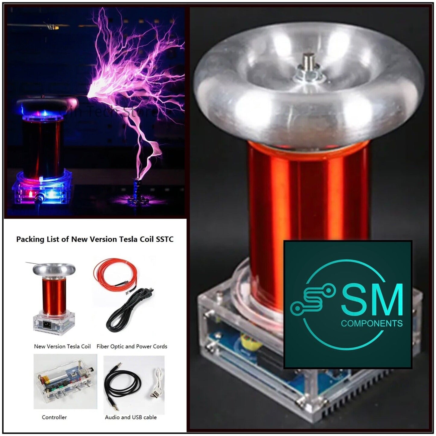 DRSSTC Tesla Coil Music Solid State Tesla Coil Artificial Storm Inc Controller