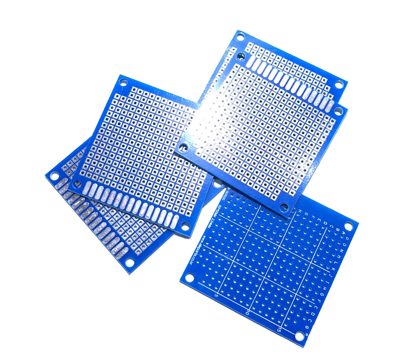 5PCS 5x5cm BLUE FR-4 Prototype Universal Circuit PCB Board Breadboard Sub Board