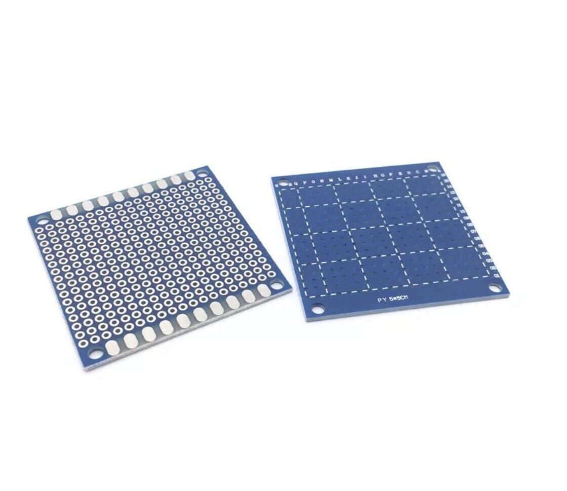 5PCS 5x5cm BLUE FR-4 Prototype Universal Circuit PCB Board Breadboard Sub Board