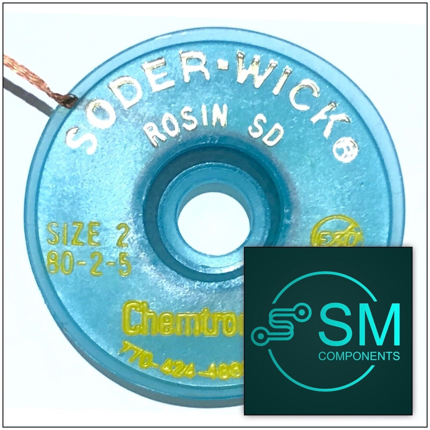 Soder-Wick Solder Wick No Clean Desolder Braid 1.5mm-5ft (80-2-5) 1 Bobbin DIY