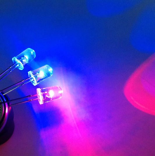 5mm Flashing Red Blue LED Light Emitting Diode Round 200PCS Red-Blue Flashing