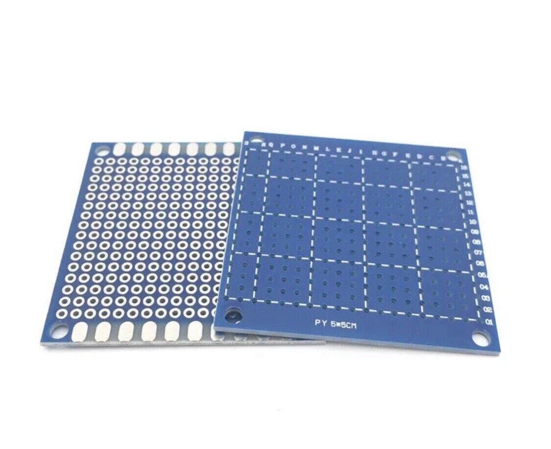 5PCS 5x5cm BLUE FR-4 Prototype Universal Circuit PCB Board Breadboard Sub Board