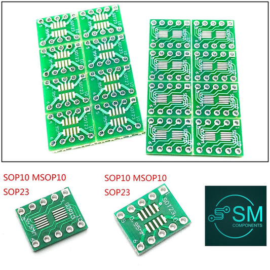 15PCS SOP10 TSSOP10  SSOP10 to DIP10 Transfer Board DIP Pin Board Pitch Adapter