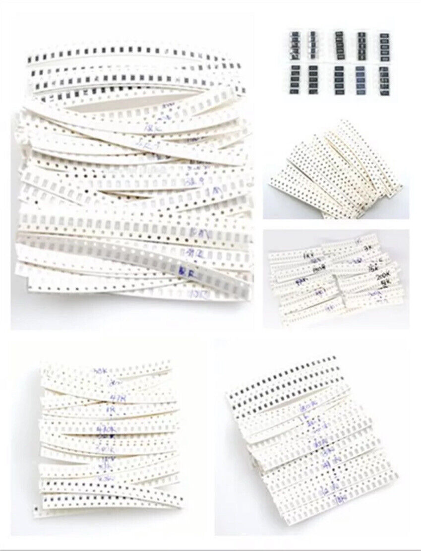 2000PCS 0805 SMD Resistor Kit 80 Values Assorted Kit 10-910K 5% 80 Values X 25ea