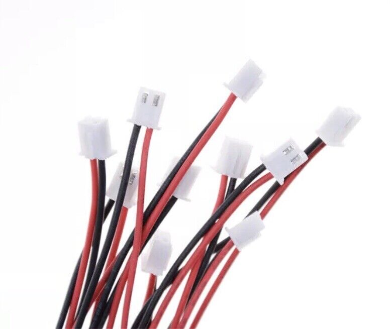 10 X 2.54mm 2 PIN XH JST Micro Connector FPV Quadcopter Drone DIY Elec ...