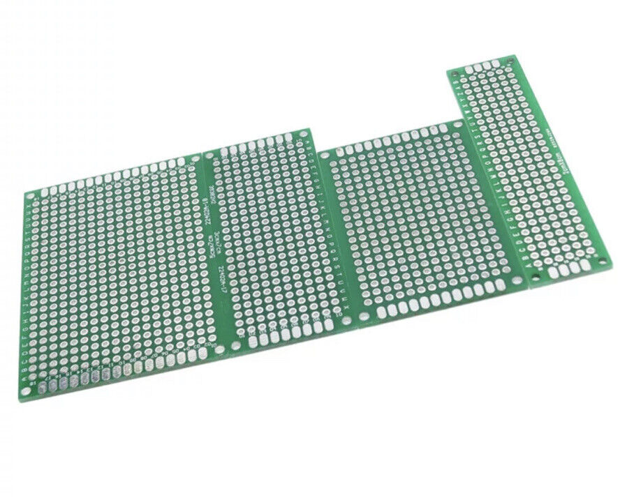 4Pcs PCB 70x50 60x40 70x30 80x20 Double Sided FR4 Arduino Soldering Proto GREEN