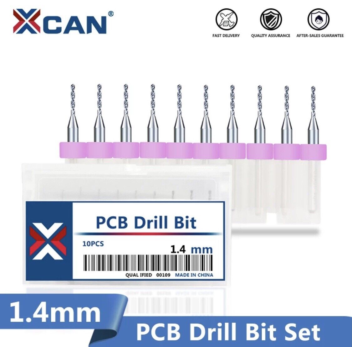 10Pcs 1.4mm PCB Print Circuit Board Carbide Mini Micro Drill Bit Set