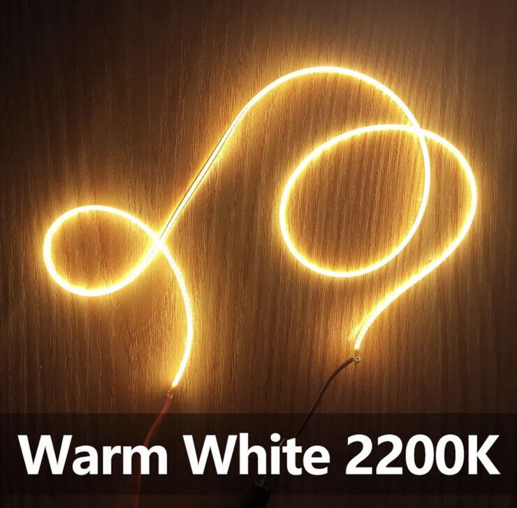 1PC DC12V 600mm 2200K Warm White Super Flexible Silicone Filament Lamp LED