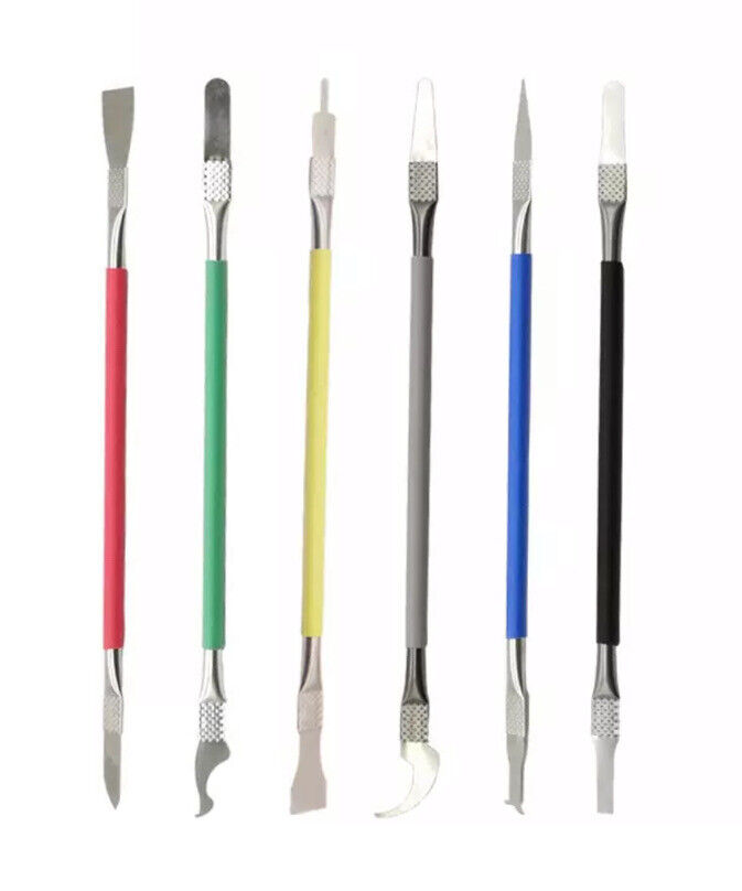 6PC Super Flexible Thin Metal Spudger Repair Opening Tool DIY Phones Electronics