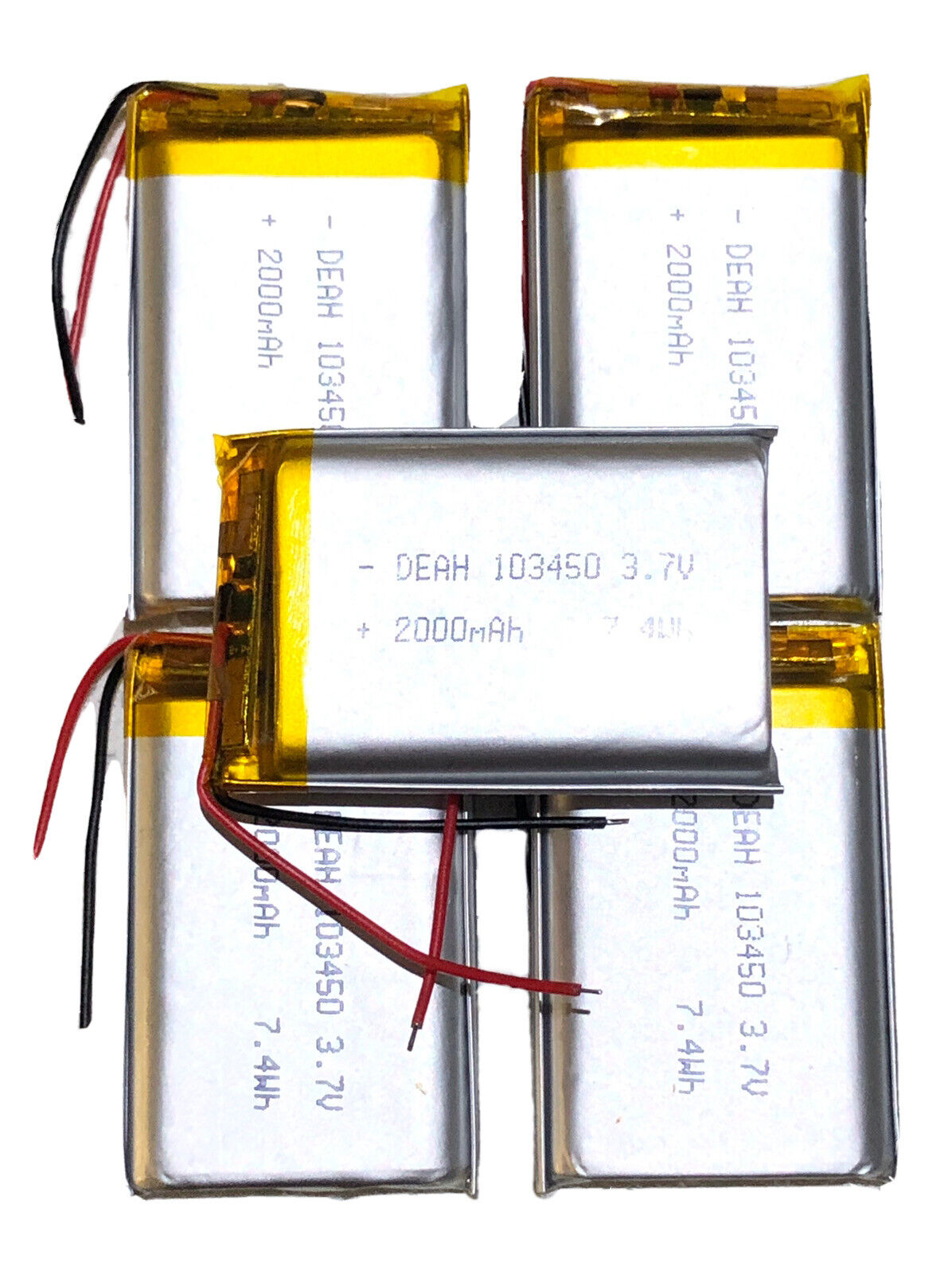 1 X Polymer Lithium Ion Battery LiPo 2000mAh 3.7V 103450 34x50x10 Inc Protection