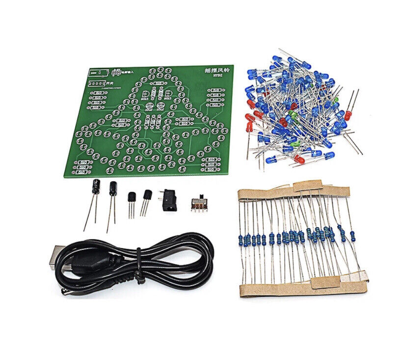 DIY LED Wobbly Bells Project Electronic Education Kit Flashing Leds Inc Case