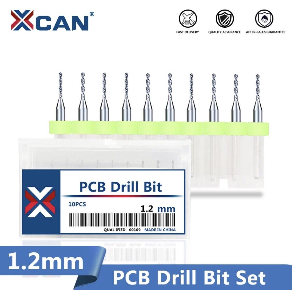 10Pcs 1.2mm PCB Print Circuit Board Tungsten Carbide Mini Micro Drill Bit Set