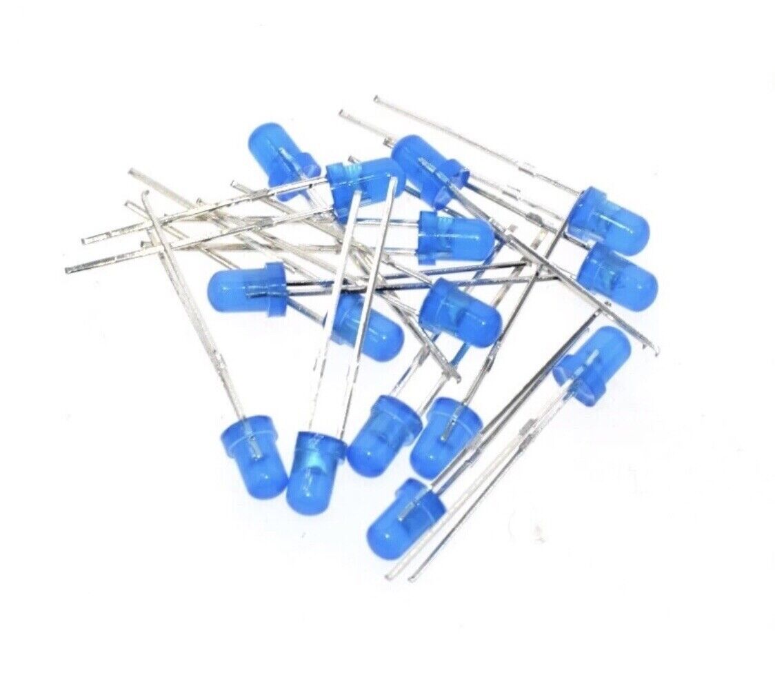 3mm Flashing DIFFUSED BLUE LEDS 100PCS Blinking LED Light Emitting Diodes 1.5hz