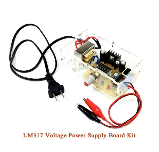 LM317 Continuously Adjustable Regulated DC Power Supply Kit LM317 1.25-12V 2W