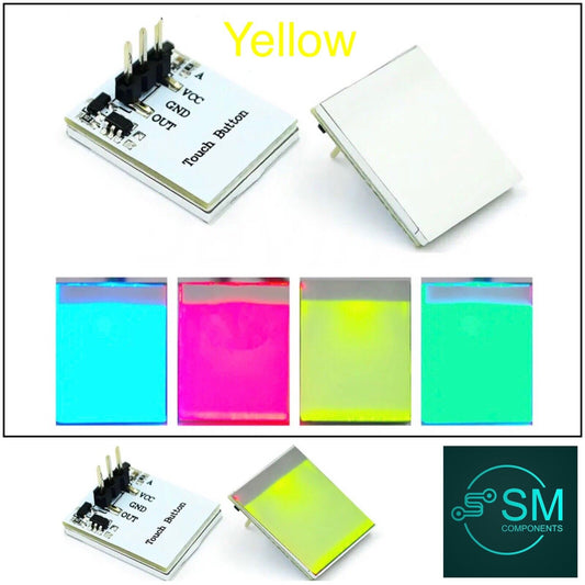 2PCS Capacitive Touch Switch Button YELLOW LED Sensor Module HTTM DIY Kit