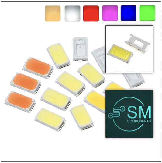 100pcs 5730 (5630) SMD/SMT 0.5W Leds ALL COLOURS Light Emitting Diodes Epistar