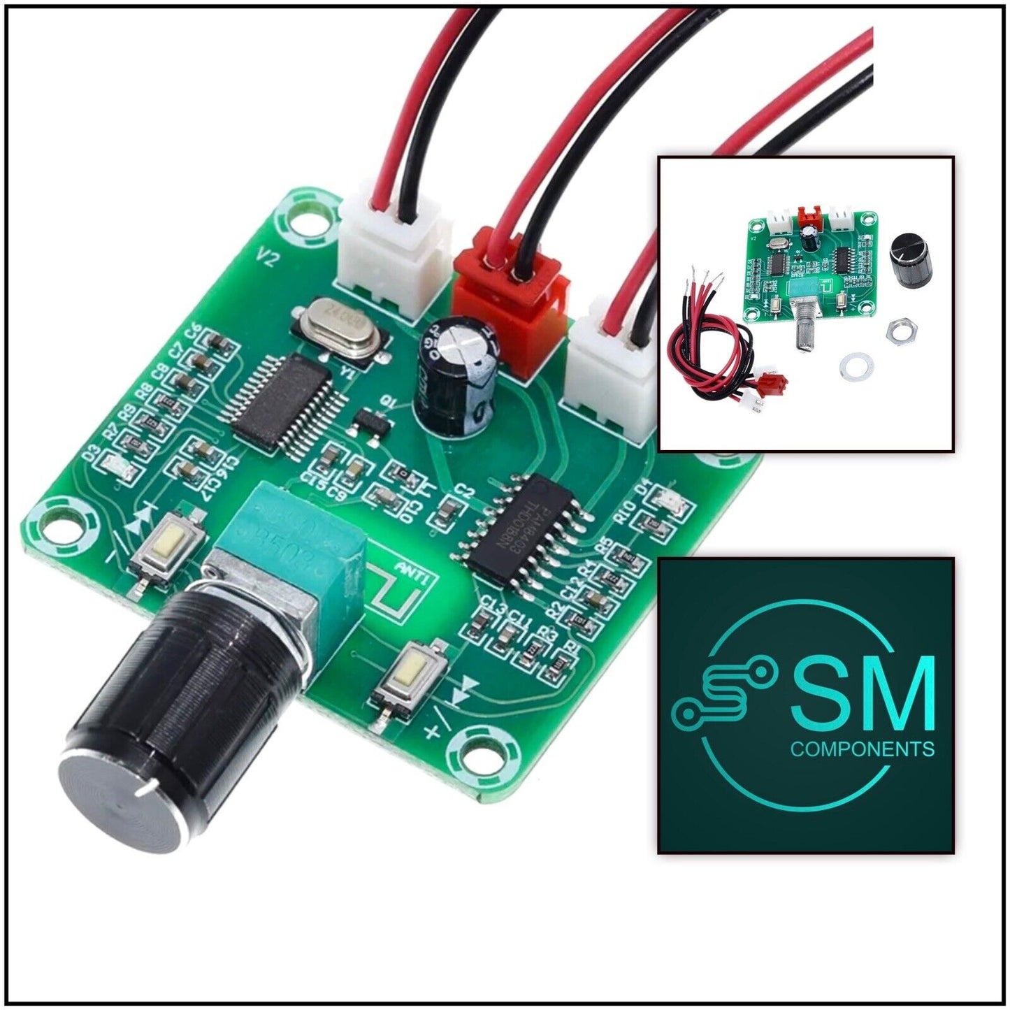 PAM8403 Stereo Amplifier Board Ultra Clear Bluetooth 5.0 Compatible 2 Channel