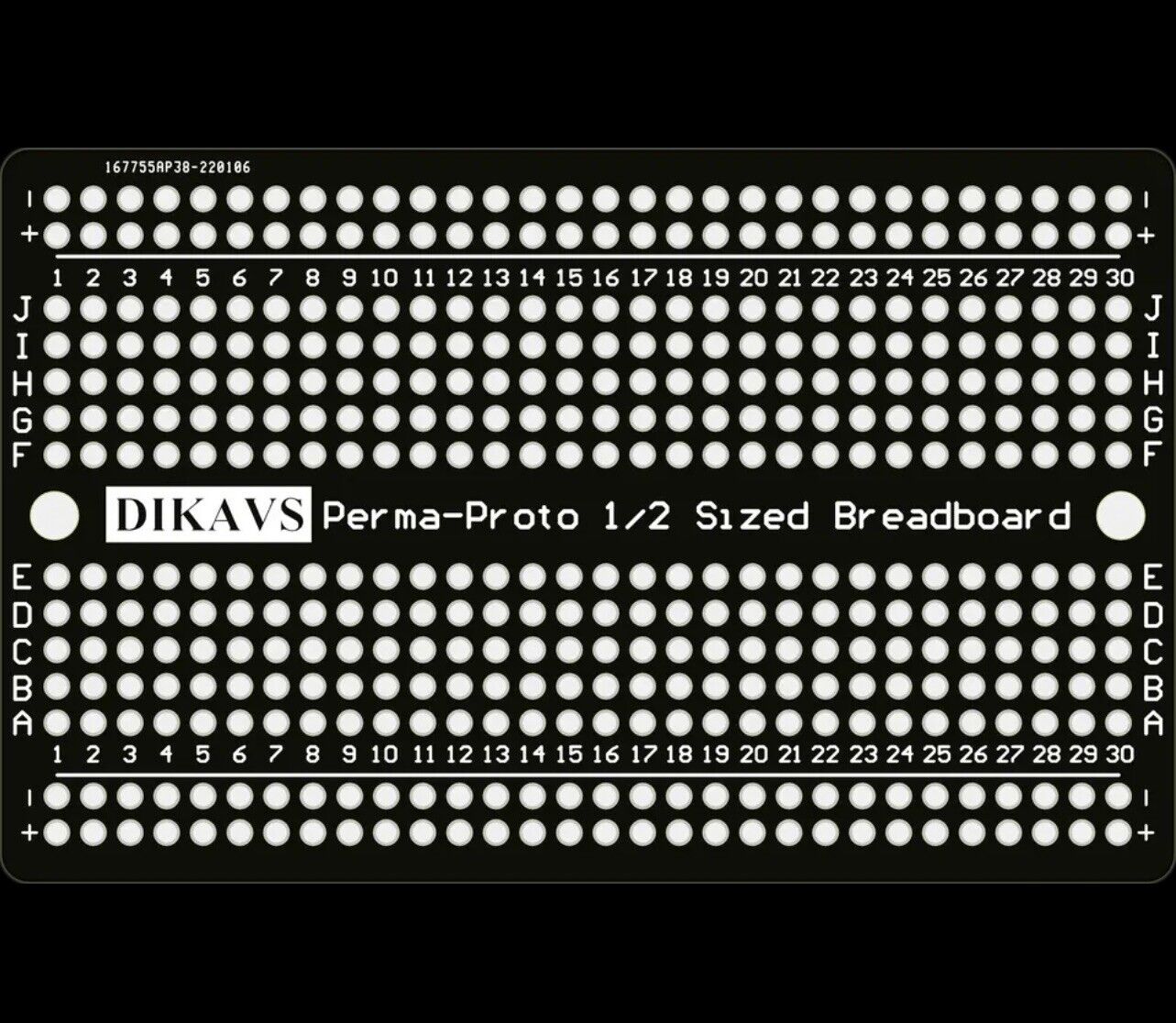 4 Colour DIKAVS Perma-Proto Prototype PCB 80x51 Double Side 1/2 Size Breadboard