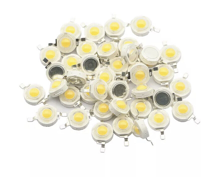 20 Pieces 1W LED High Power SMD LED 28mil Light Bead SUPER COOL WHITE LED Diodes